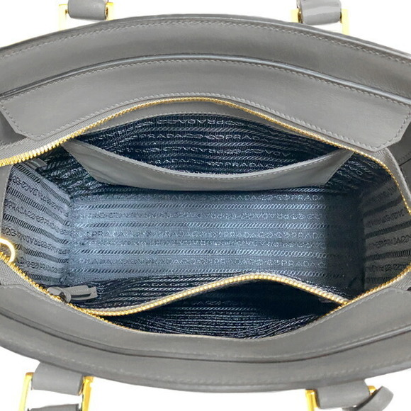 Prada Saffiano Handbag Gray - Picture 7 of 9